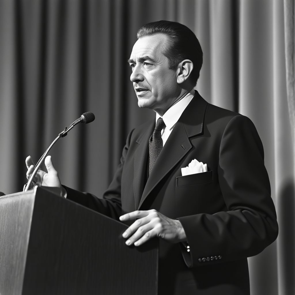 Perón anunciando la nacionalización bancaria