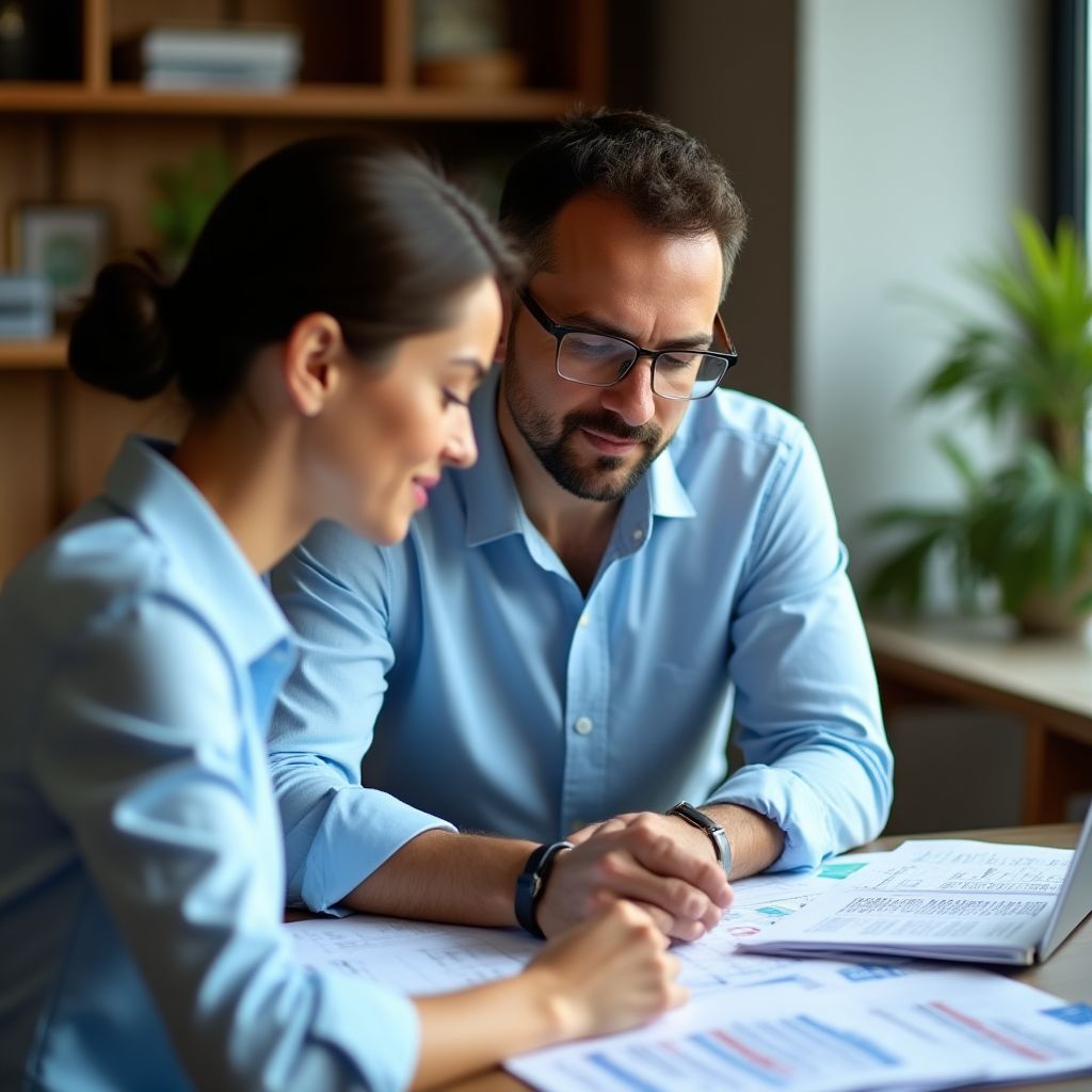 Profesionales independientes gestionando finanzas